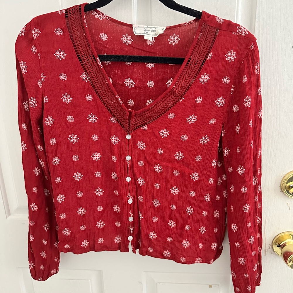 Long sleeve crop top